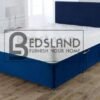 Blue Suede Divan Bed