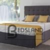 Suede Divan Bed base with Storage