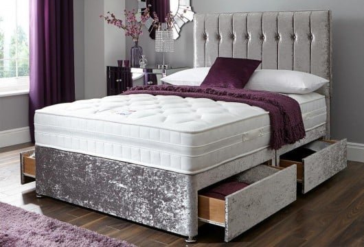 divan bed & mattress size guide - single divan bed size - double divan bed size - small double divan bed size - king bed size - super king bed size - mattress size