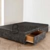 Charcoal Chenille Divan Base