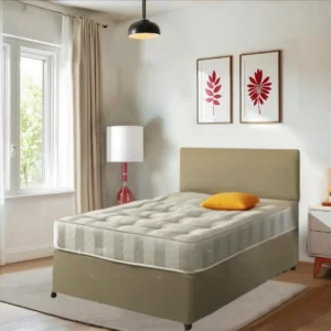 Mink Chenille Divan Beds and Mattress with Storage (1)