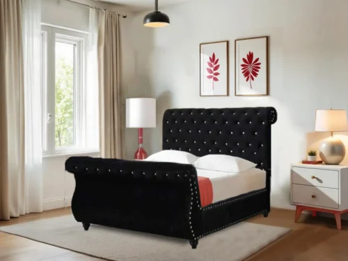 Swan Chesterfield Ottoman Bed With Matching Headboard Footboard