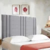Royal Grey Suede Headboard For Divan Beds (1)