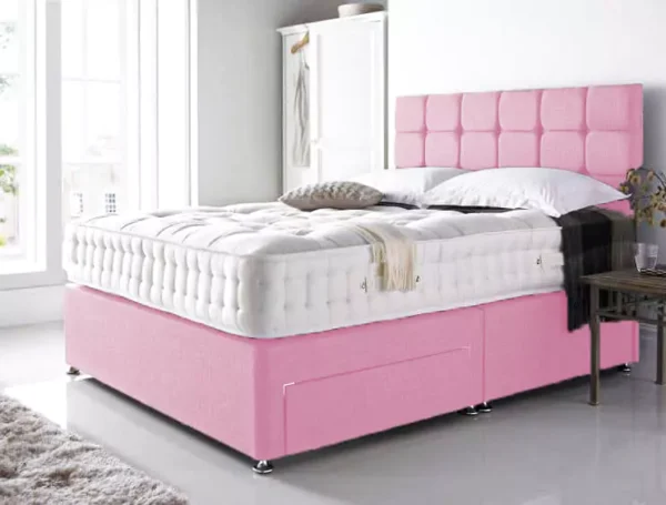 Pink Double divan Bed