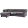 Chesterfield Grey Corner Sofa - Right Hand Corner Sofa