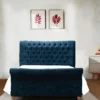 Sleigh King Size Bed With Mattress