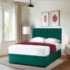 Florence Single Divan Bed With 2 Drawers & 20″Headboard – Available All Sizes with 10″ Mattress