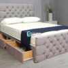 Chesterfield Divan Bed - Crushed Velvet Divan Bed