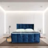 Blue Divan Bed with Mattress , divan bed