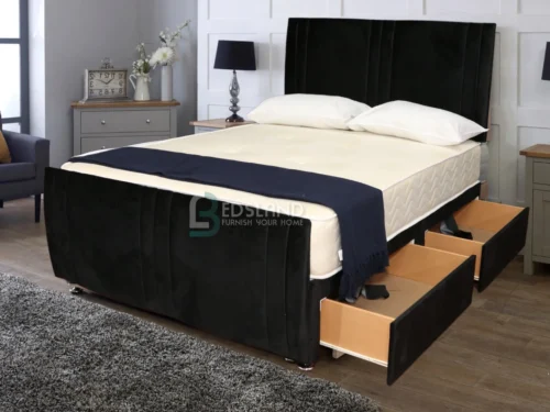 Alternative view of Luxury Dreamland Divan Black Bed Frame - Indulge in Supreme Comfort