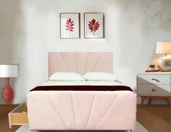 Modern Pink Divan Bed Single – Available All Sizes