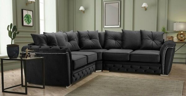 Black Corner Sofa