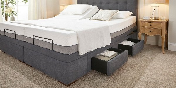 Adjustable Divan Beds with Reclining Features and Drawers