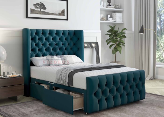 Plush Velvet Divan Bed