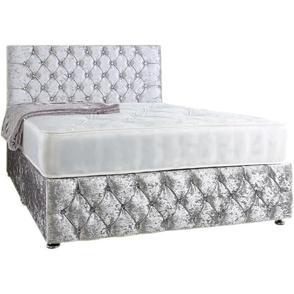 Crushed Velvet Divan Bed