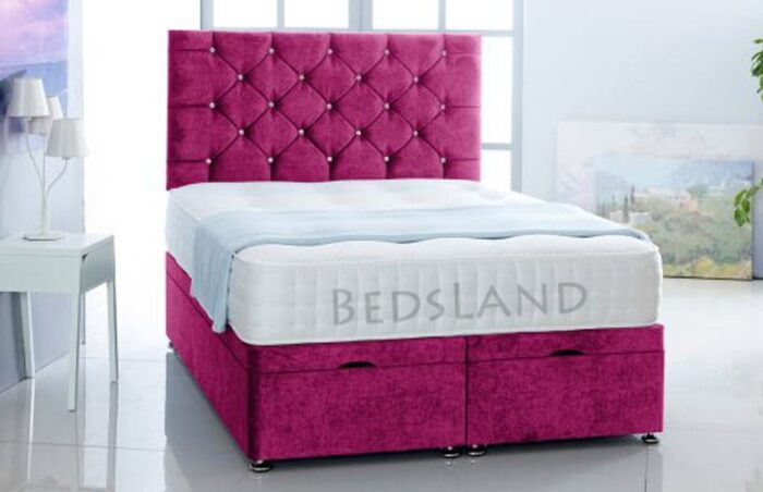 Plush Velvet Divan Bed