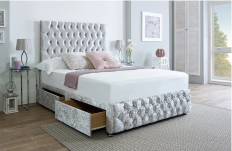 buy Plush Velvet Divan Bed