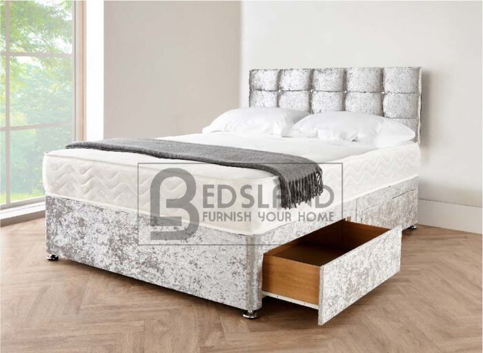 Crushed Velvet Divan bed