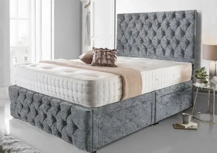 Crushed Velvet Divan Bed