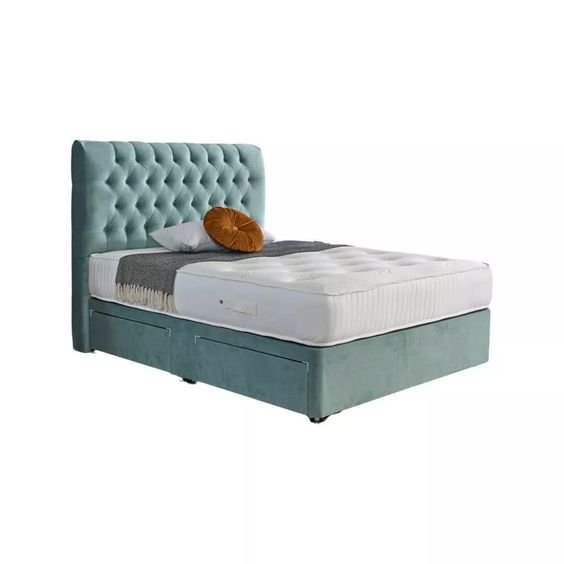 Buttoned Headboard Divan Bed